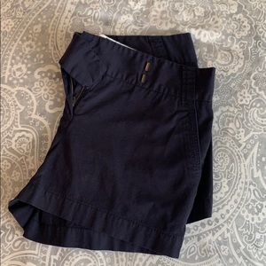 J. Crew factory chino shorts front tab navy size 2